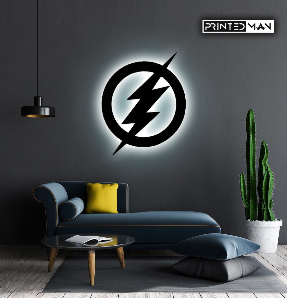 Wooden LED  Logo - Flash