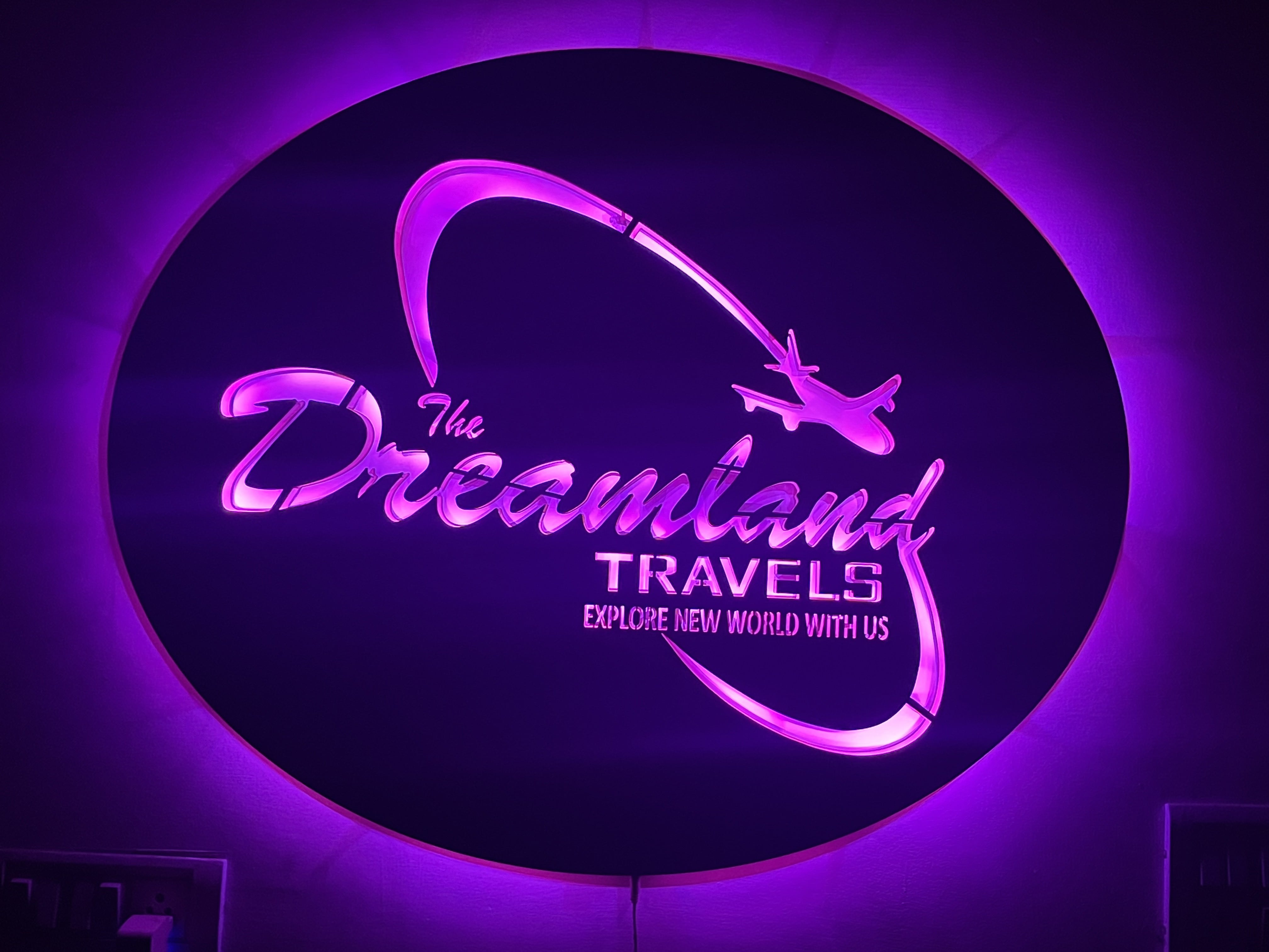 Customized Wooden LED LOGO – Printed Man