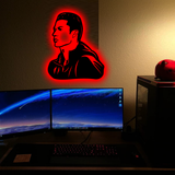 Cristiano Ronaldo LED Wooden Logo Wall Light