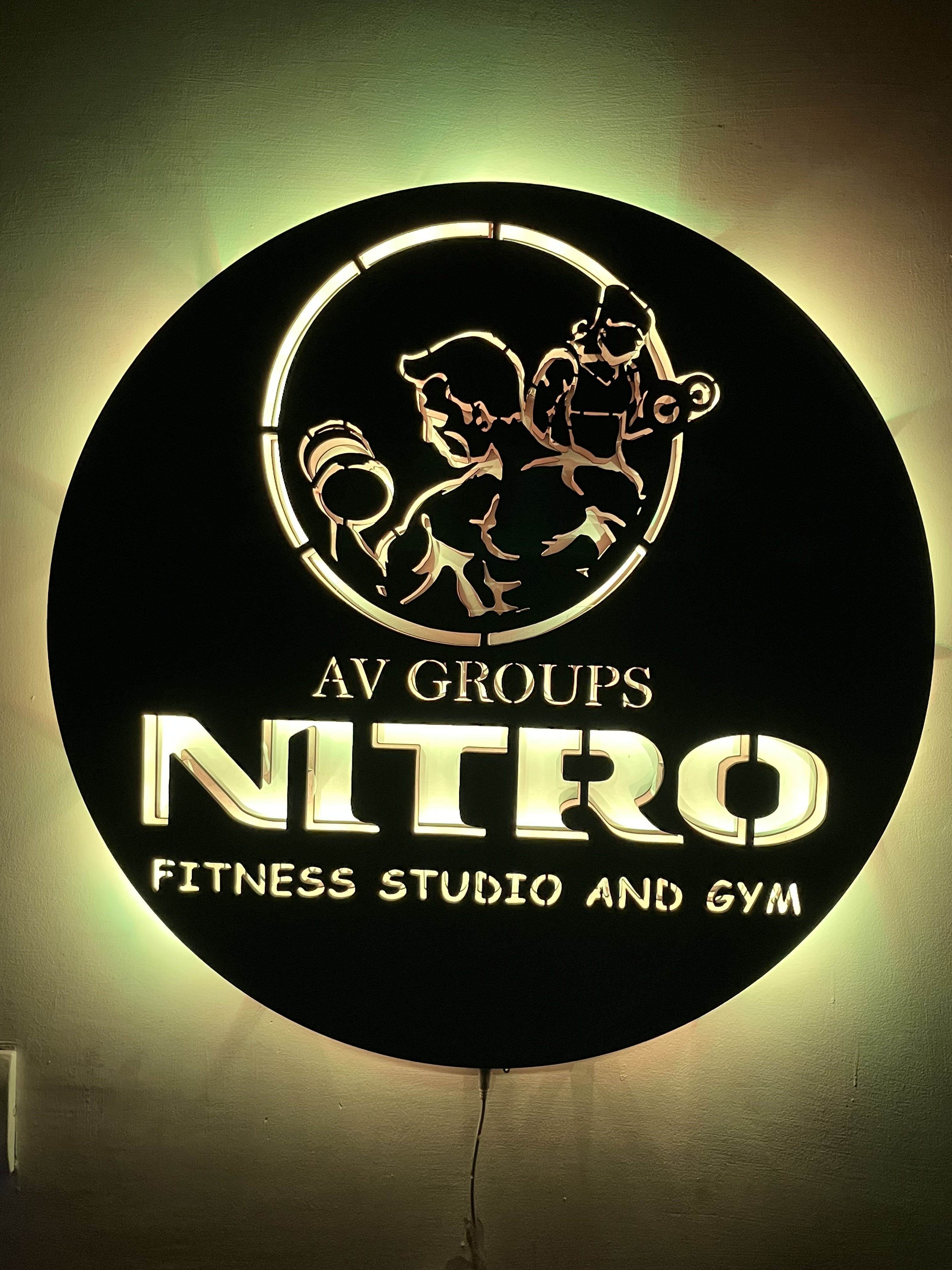 Customized Wooden LED LOGO – Printed Man
