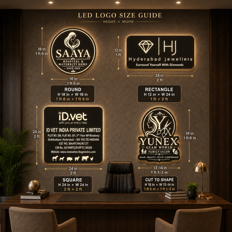 Customized Wooden  LED LOGO