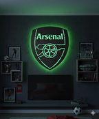 Wooden Arsenal FC LED Logo luminous for football Fan's