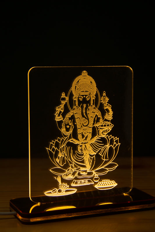 Ganesha Acrylic Led Table Lamp