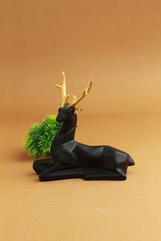 Polyresin Sitting Deer  Showpiece Idol