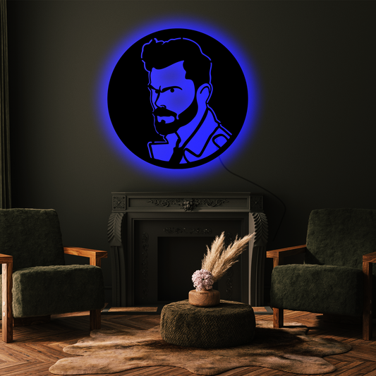 Wooden LED  Logo - virat