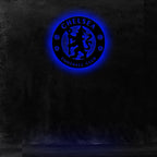 Wooden Chelsea FC LED logo luminous for football Fan's