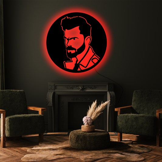 Wooden LED  Logo - virat