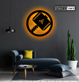 Wooden LED  Logo Backlight thor home decor