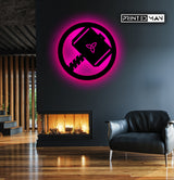 Wooden LED  Logo Backlight thor home decor