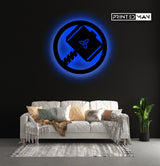 Wooden LED  Logo Backlight thor home decor