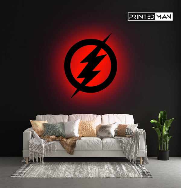 Wooden LED  Logo - Flash