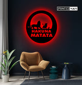 Wooden LED  Logo - Hakuna Matata