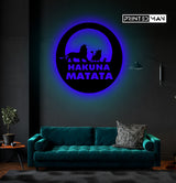 Wooden LED  Logo - Hakuna Matata